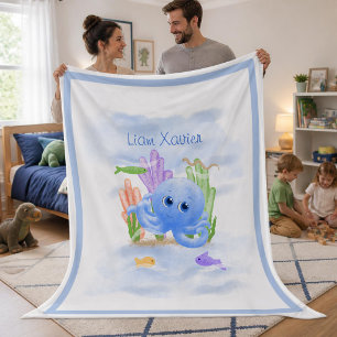 Sherpa Jolie petite pieuvre grande couverture en laine Sh