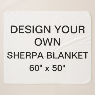 Sherpa Med. personnalisé par coutume 60" x 50" couverture