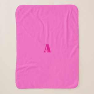 Sherpa Une couverture en toison rose Monogramme
