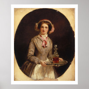 'Sherry Sir?', 1853 (oil on canvas) Poster