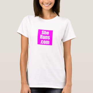 SheRuns.com Pink Square Running Club T-Shirt