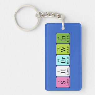Sherwin periodic table name keyring