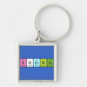 Sherwin periodic table name keyring