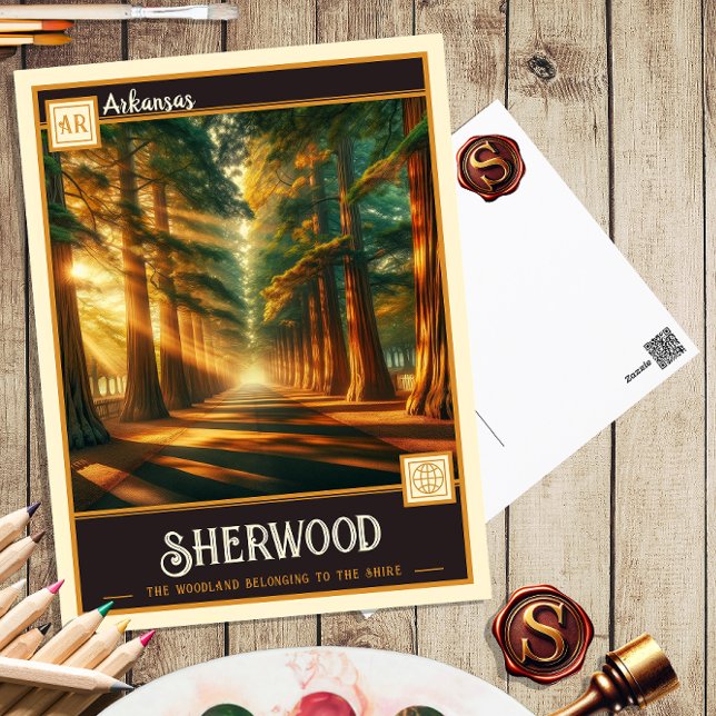 Sherwood, Arkansas | Carte postale Vintage (Créateur téléchargé)
