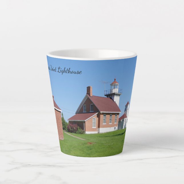 Sherwood Point Lighthouse Latte Mug (Front)