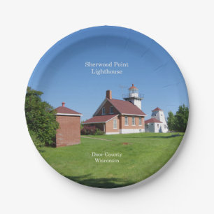Sherwood Point Lighthouse paper plate