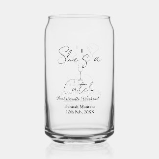 She's a catch champagne bottle bachelorette weeken