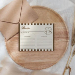 She's A Tini Bit Older Coffee Cake Birthday Recipe Enclosure Card