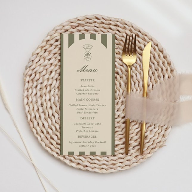 She's A Tini Bit Older Coffee Martini Birthday Menu (Creator Uploaded)