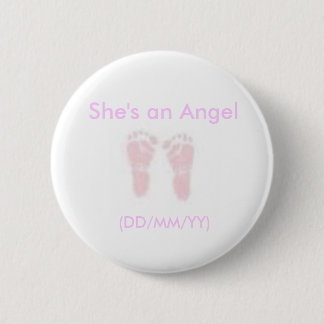 Shes an Angel Button