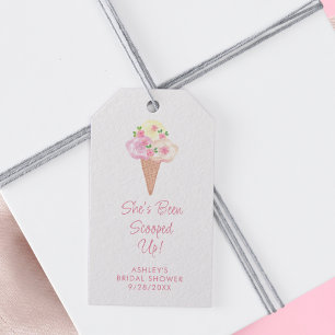 She's Been Scooped Up Bridal Shower Gift Tags