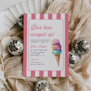 She's Been Scooped Up Bridal Shower Invitation