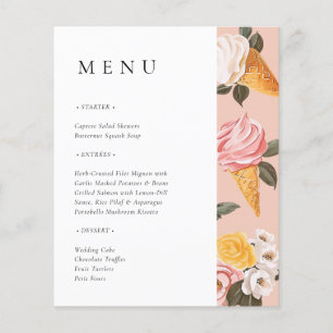 She's Been Scooped Up Bridal Shower Menu