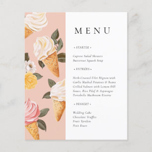 She's Been Scooped Up Bridal Shower Menu