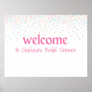 She's Been Scooped Up Bridal Shower Welcome sign