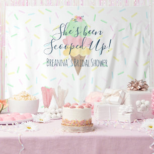 She's Been Scooped Up Ice Cream Backdrop Tapestry