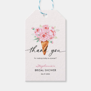 She's Been Scooped Up Ice Cream Bridal Shower Gift Tags