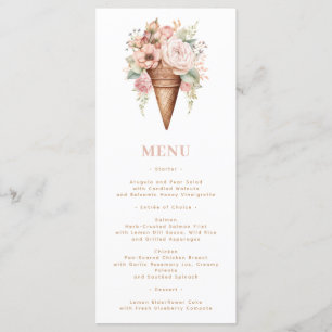 She's Been Scooped Up Ice Cream Bridal Shower Menu