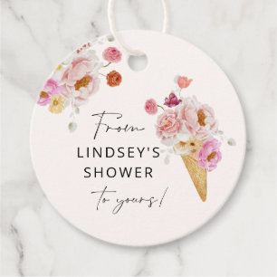 She's Been Scooped Up Ice Cream Soap Bridal Shower Favour Tags