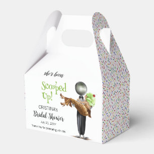 She's Been Scooped Up Pistachio Ice cream Bridal Favor Box