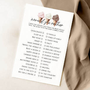 She's Been Scooped Up Shower Would She Rather Game