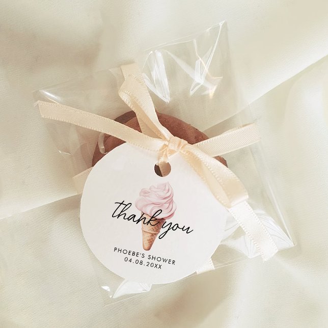 She's Been Scooped Up Strawberry Bridal Shower Favour Tags (Creator Uploaded)