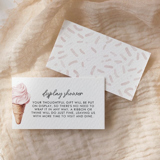 She's Been Scooped Up Strawberry Display Shower Enclosure Card (Creator Uploaded)