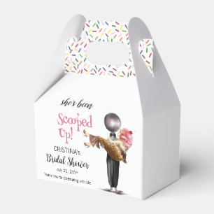 She's Been Scooped Up Strawberry Ice cream Bridal Favor Box