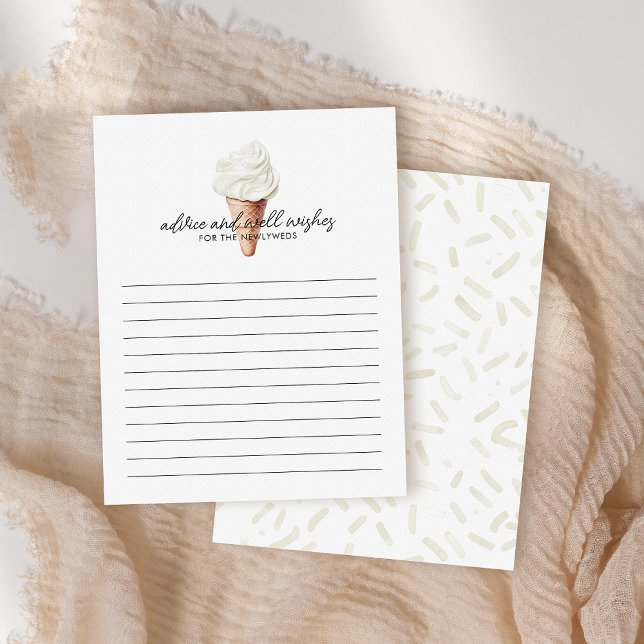 She's Been Scooped Up Vanilla Bridal Advice Card (Creator Uploaded)