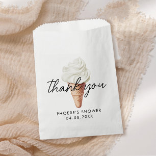 She's Been Scooped Up Vanilla Bridal Shower Favour Bag