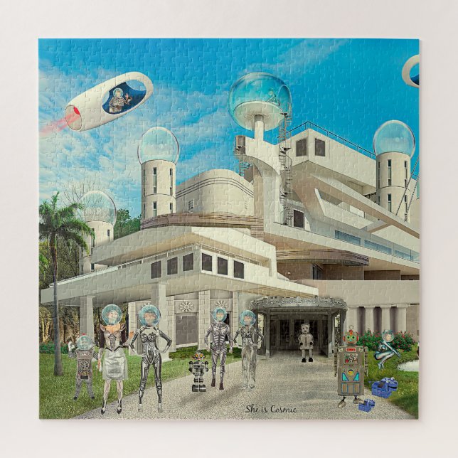 She's Cosmic Jigsaw Puzzle (Vertical)