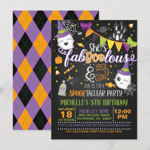 She's Faboolous and THREE Birthday Invitation - BL