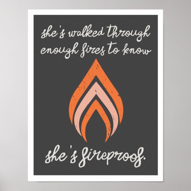 She's Fireproof 11"14" Art Print (Front)
