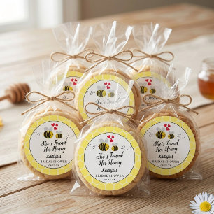 She's Found Her Honey Bee Bridal Shower Favor Classic Round Sticker