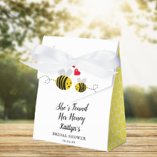 She's Found Her Honey Modern Bee Bridal Shower Favor Box