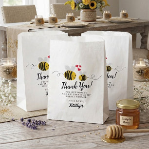 She's Found Her Honey Modern Bee Bridal Shower Favour Bag