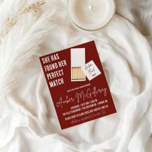 She's Found her Perfect Match Bridal Shower Invitation