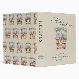 She's Fresh Off the Market Bridal Shower Recipe Binder
