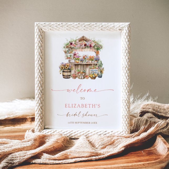 She's Fresh Off the Market Bridal Shower Welcome Poster (Creator Uploaded)
