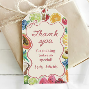 She's Fresh Off The Market Fruits Bridal Shower Gift Tags