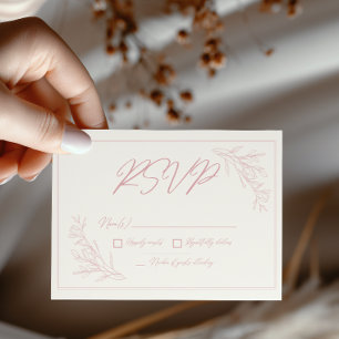 She's Fresh Off the Market Garden Bridal Shower RSVP Card