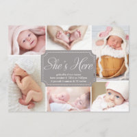 She's Here | Birth Announcement
