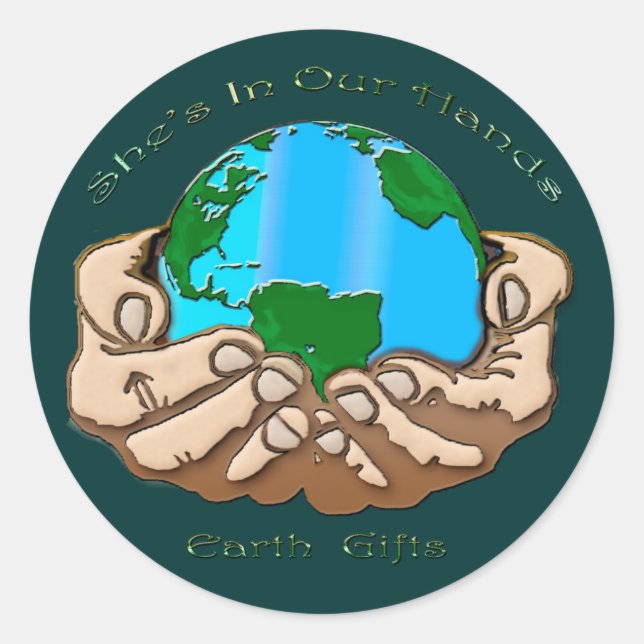 SHE'S IN OUR HANDS Collection Classic Round Sticker (Front)