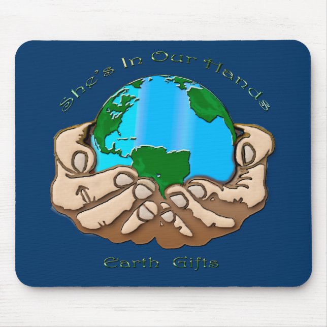 SHE'S IN OUR HANDS Eco Environmental Mouse Pad (Front)