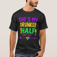 She's My Drunker Half Couples Drinking Matching Ma