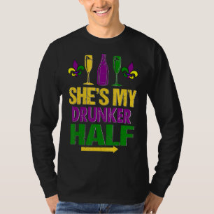 She's My Drunker Half Matching Couple Boyfriend Ma T-Shirt