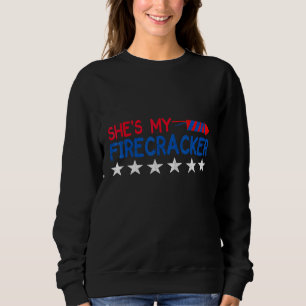 Shes My Firecracker His And Her 4th July Matching Sweatshirt