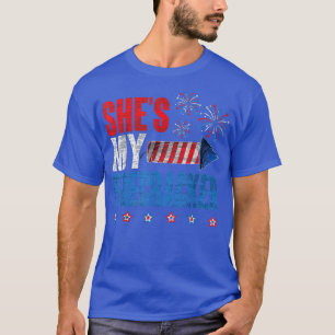 She's My Firecracker His And Hers 4th July Matchin T-Shirt