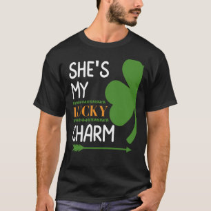 She's My Lucky Charm Lucky Shamrock Saint Patricks T-Shirt