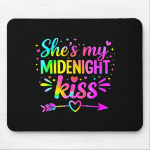 Shes My Midnight Kiss Happy New Year Couple Love Q Mouse Pad